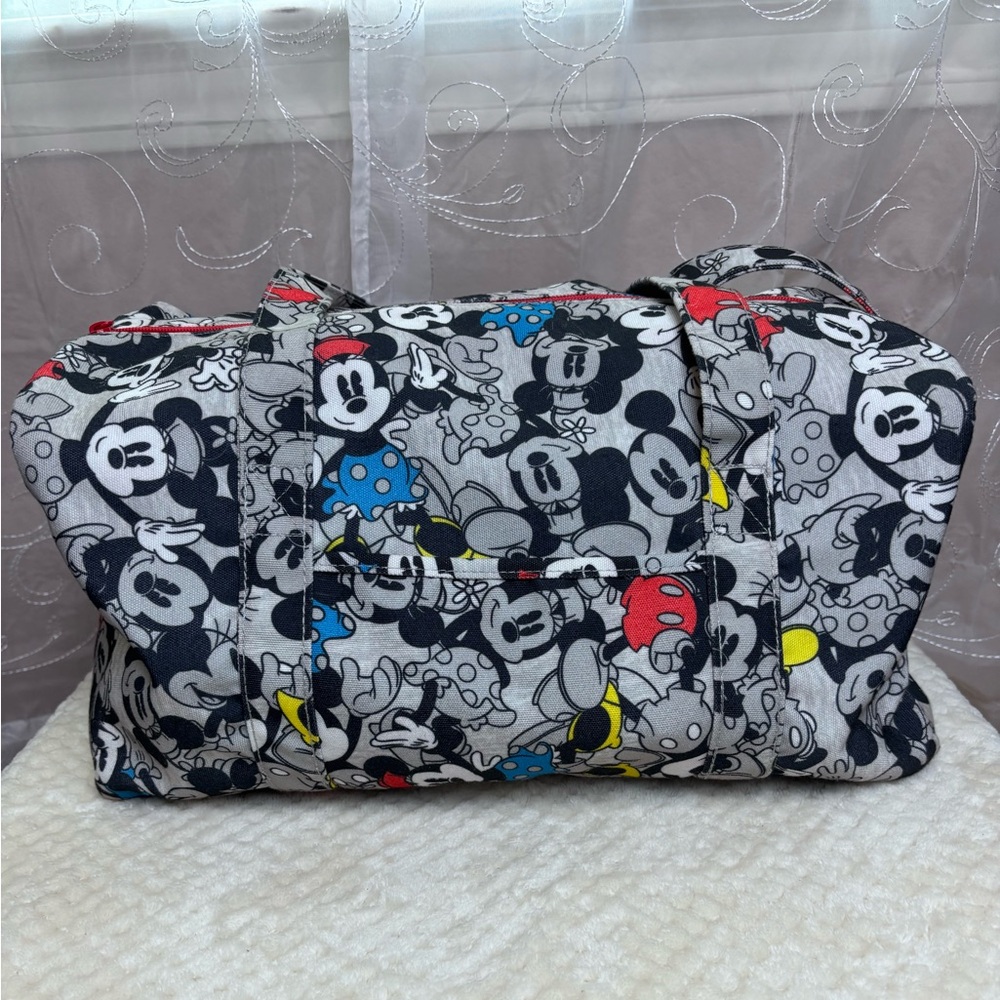Disney Mickey Mouse All Over Print Weekend Canvas Tote  Bag
